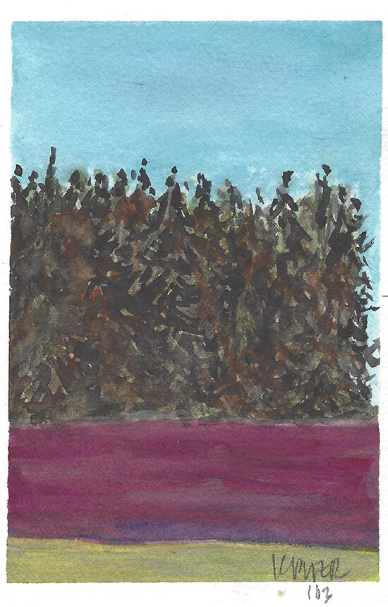 K. Porter Painting #103 Red Clover