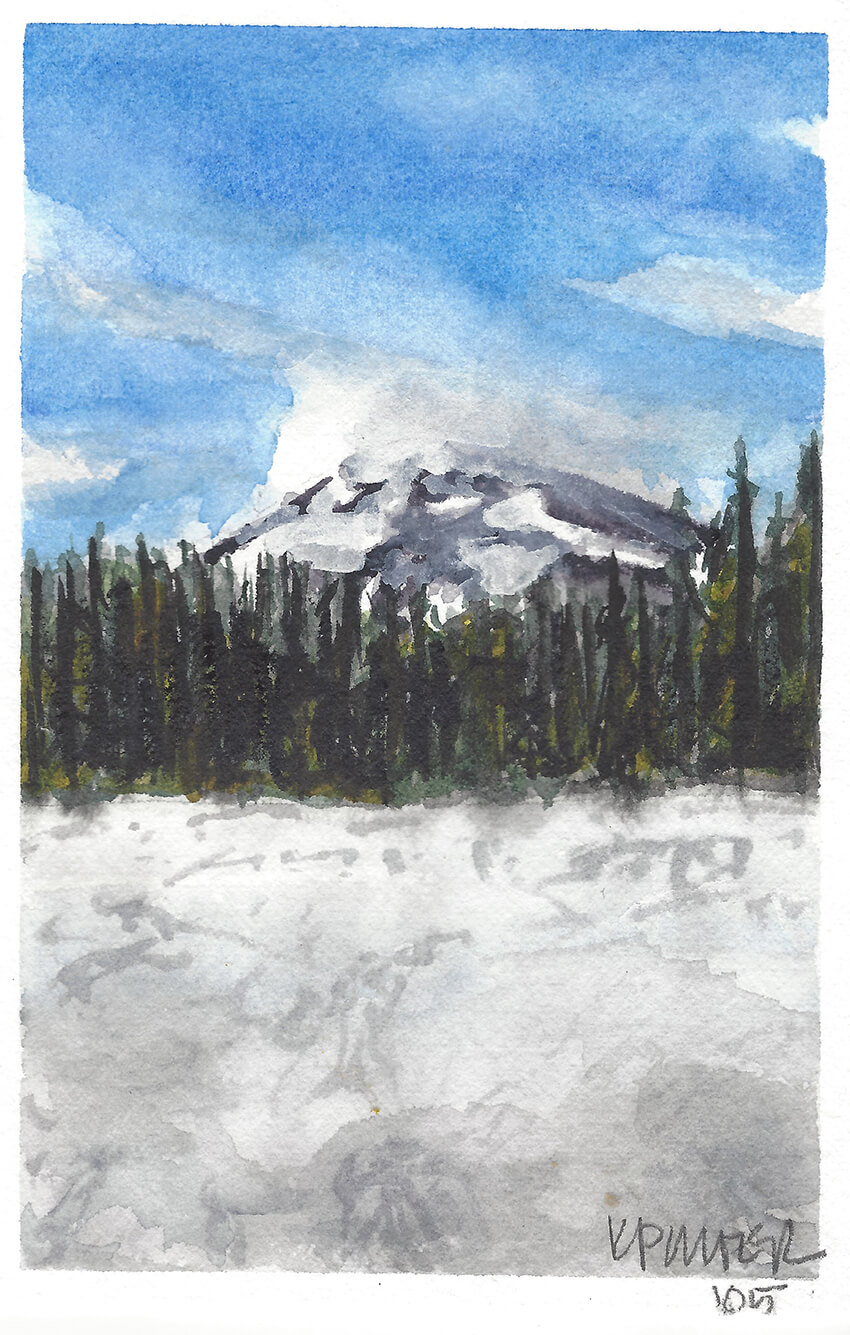 K. Porter Painting #105 Todd Lake Mt. Bachelor