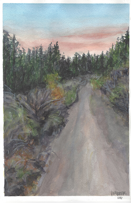 K. Porter Painting #106 Shevlin trail