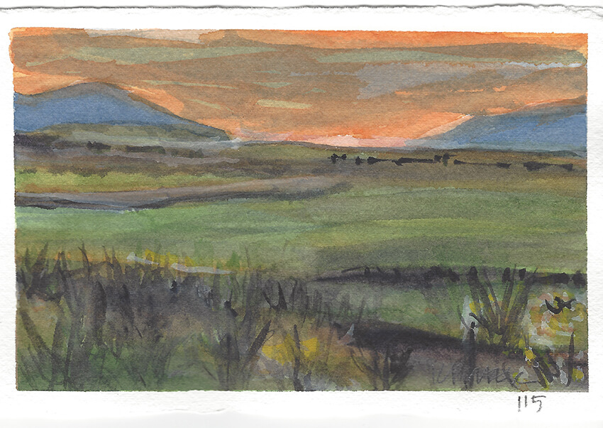 K. Porter Painting #115 Idaho Sunset